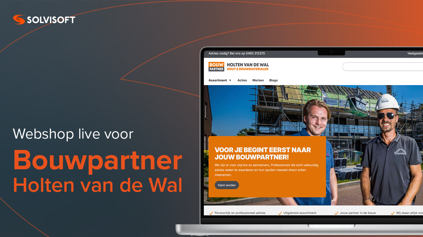 De nieuwe webshop van Bouwpartner Holten van de Wal is live!