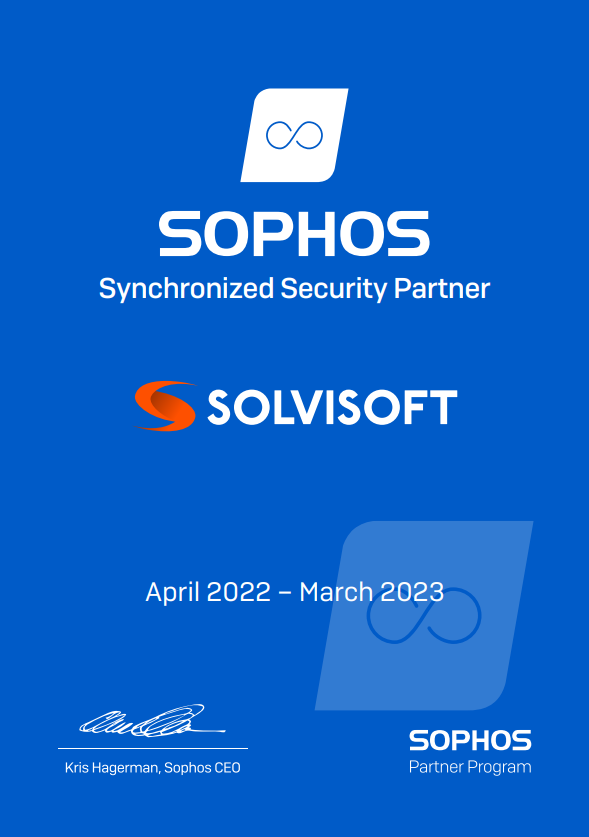 Synchronized Security partner Sophos Solvisoft