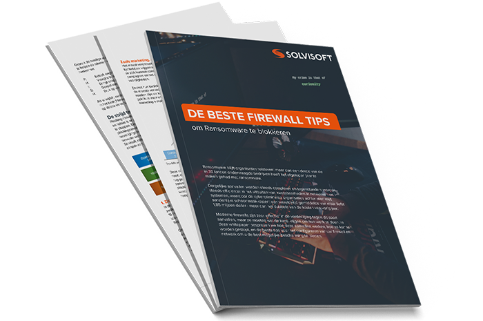 De beste firewall tips om Ransomware te blokkeren Whitepaper